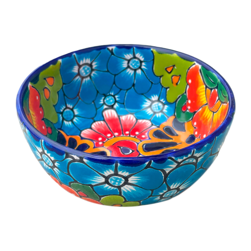 Baby blue flower bowl