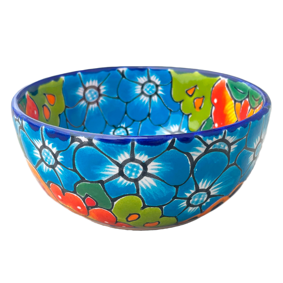 Baby blue flower bowl
