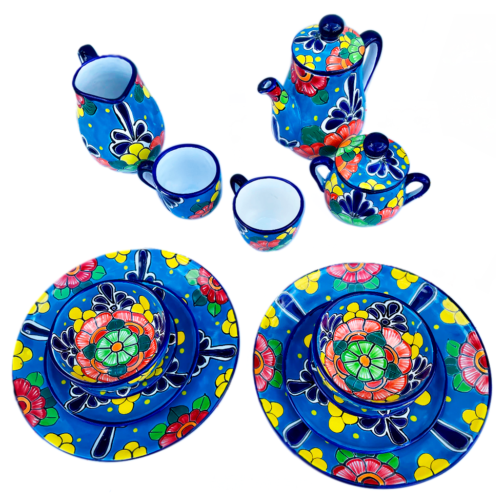 Blue Fatima large plate