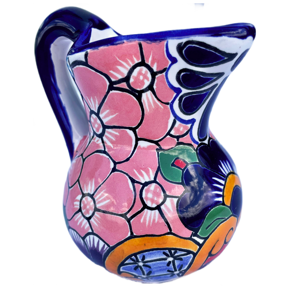 Pink flowered creamer