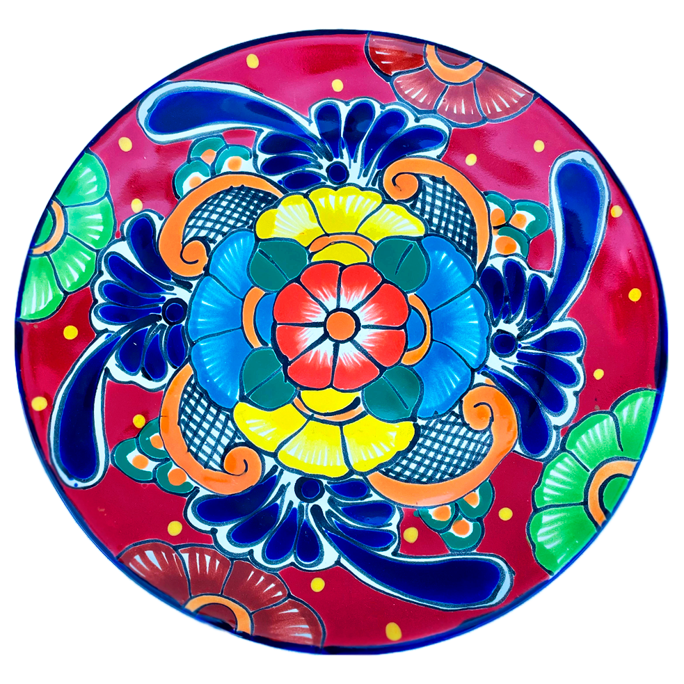 Red Fatima large plate