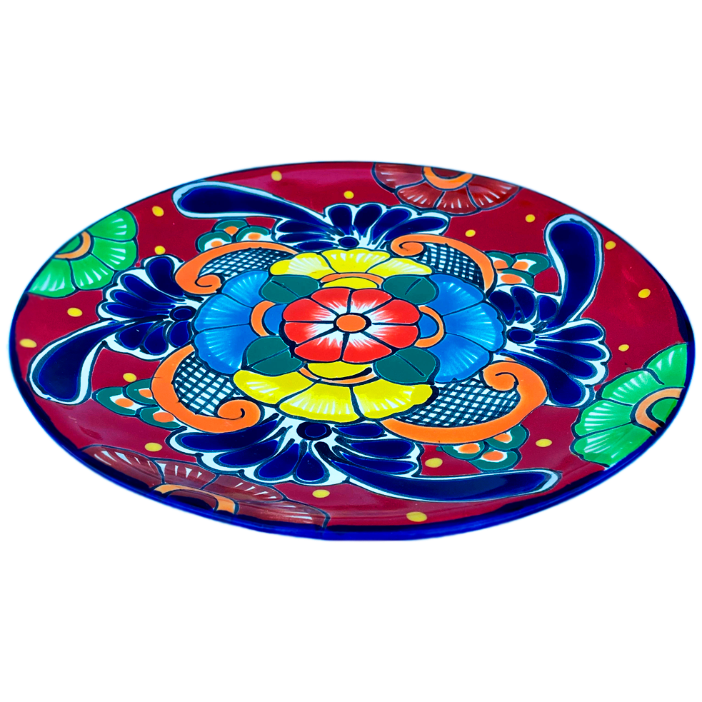 Red Fatima large plate