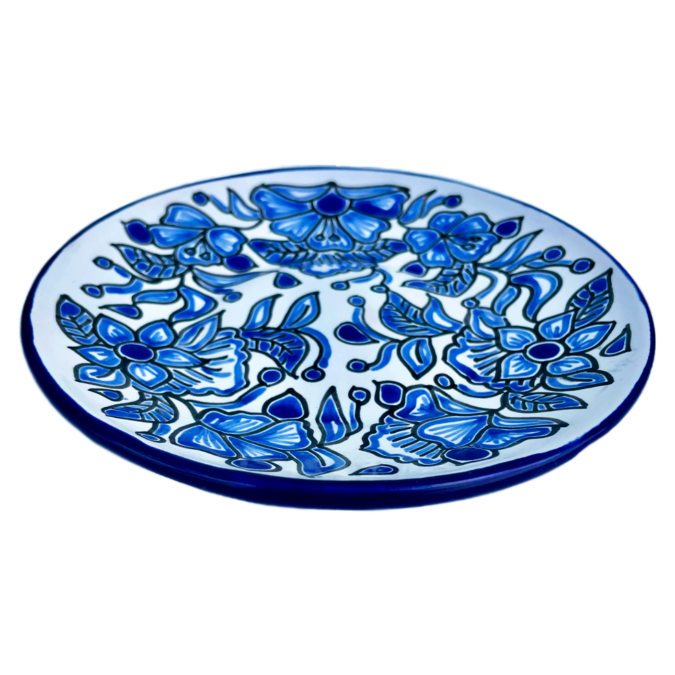 Blue and white small plate